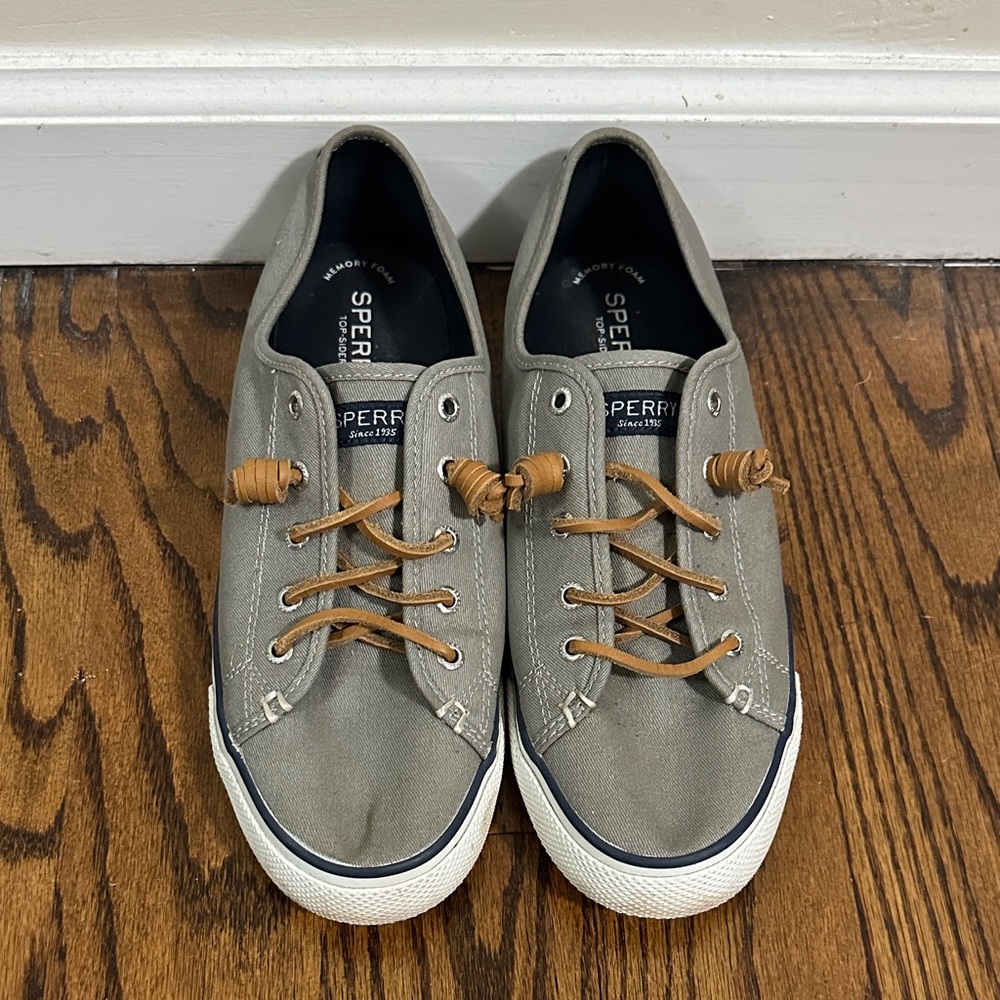 Brand New Women’s Gray Slip-On Sperry’s size 9.5